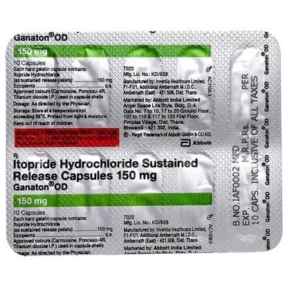 ganaton od 150mg capsule 10's